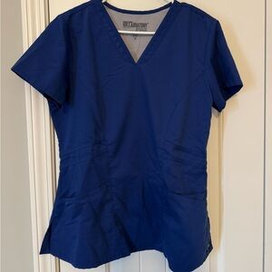 Grey's Anatomy Women's Navy scrub top